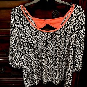 100% polyester half sleeves blouse